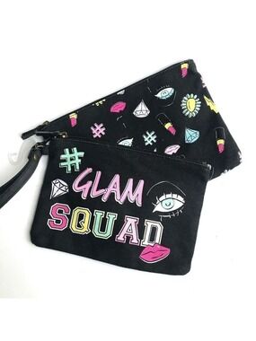 GLAM SQUAD NWOT Set of 2 Make-up Bags
